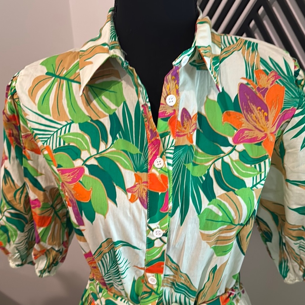 Flying Tomato Tropical midi dress medium - Picture 2 of 5